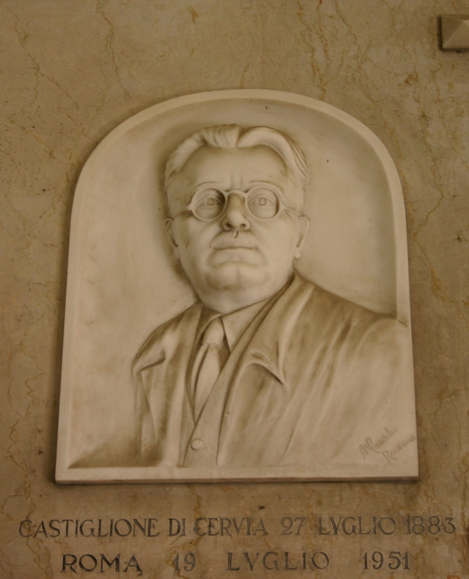 Alberto Missiroli's memorial tablet, Cervia, Italy - 04.JPG